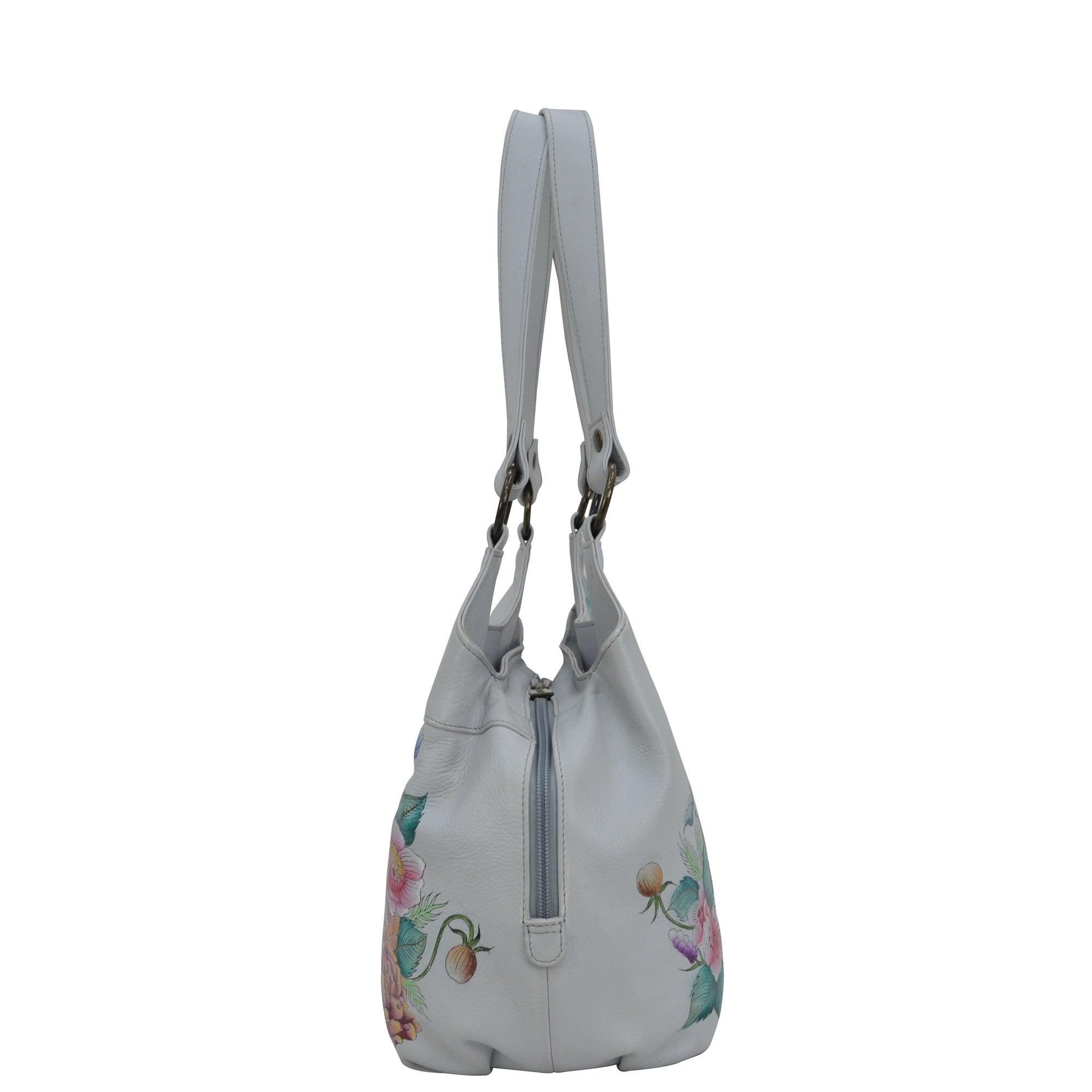 Triple Compartment Large Satchel - 652| Anuschka Leather India