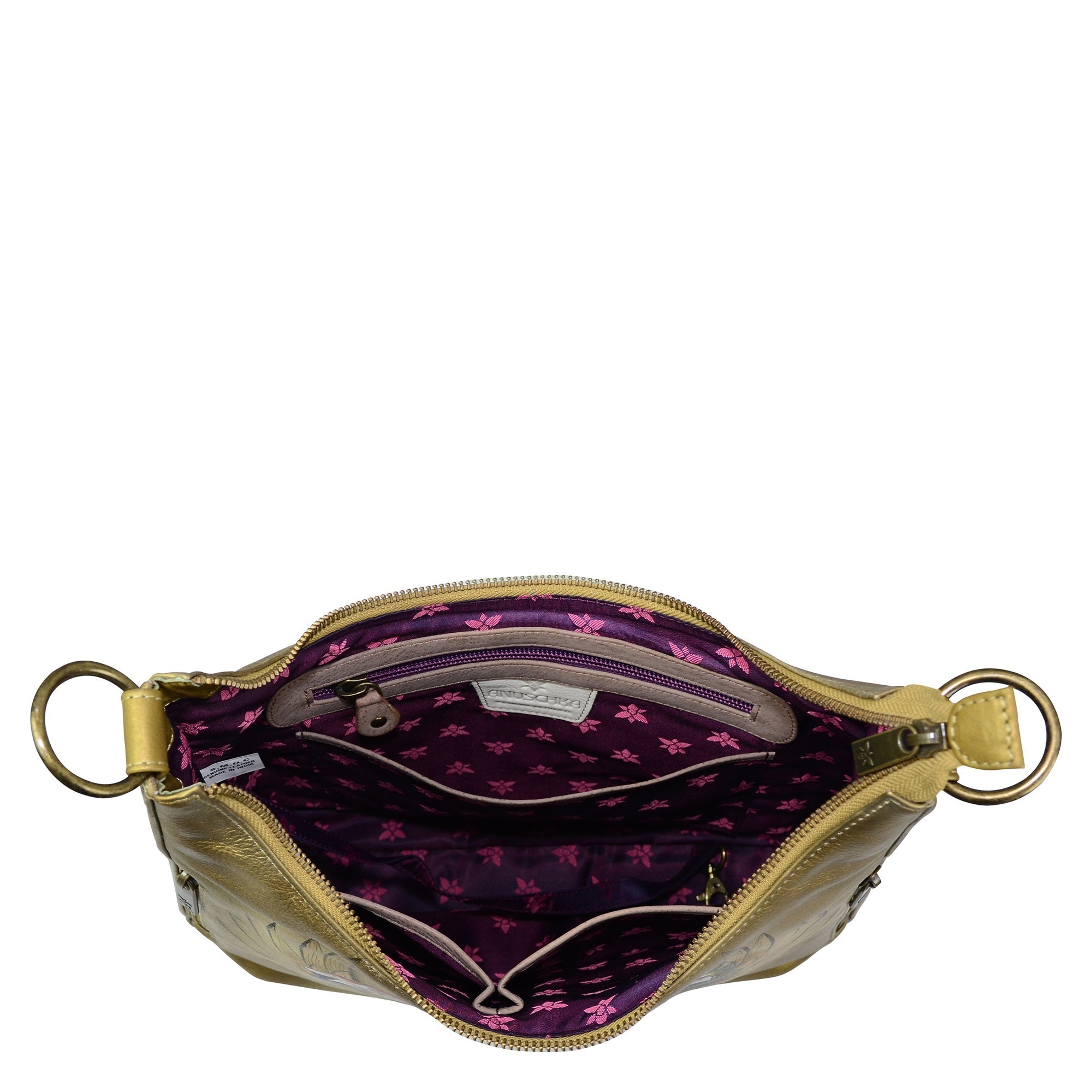 Convertible Slim Hobo With Crossbody Strap - 662| Anuschka Leather India