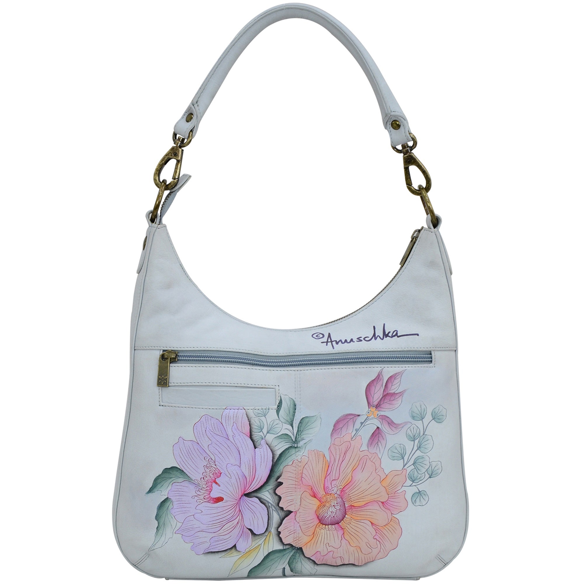 Convertible Slim Hobo With Crossbody Strap - 662| Anuschka Leather India