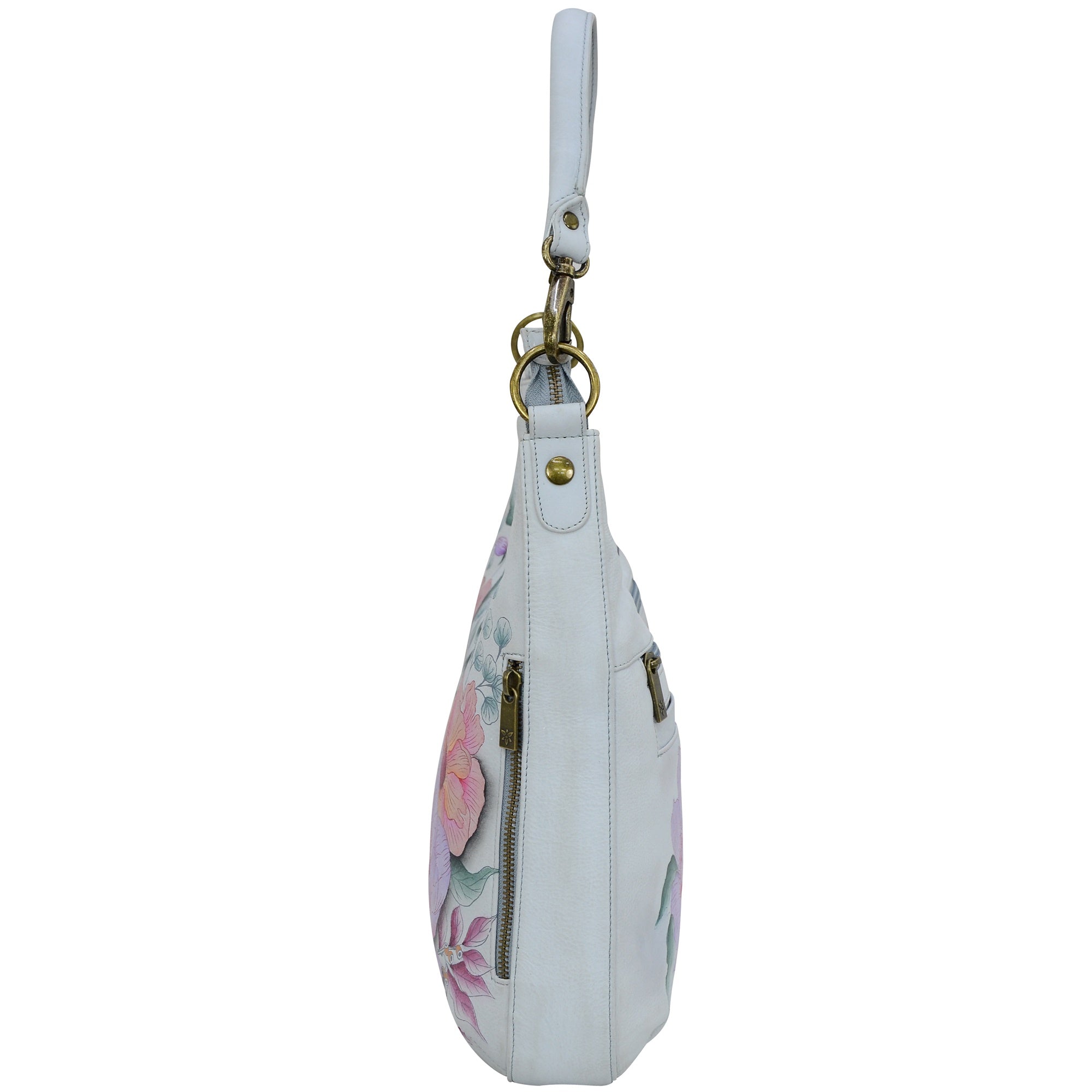 Convertible Slim Hobo With Crossbody Strap - 662| Anuschka Leather India