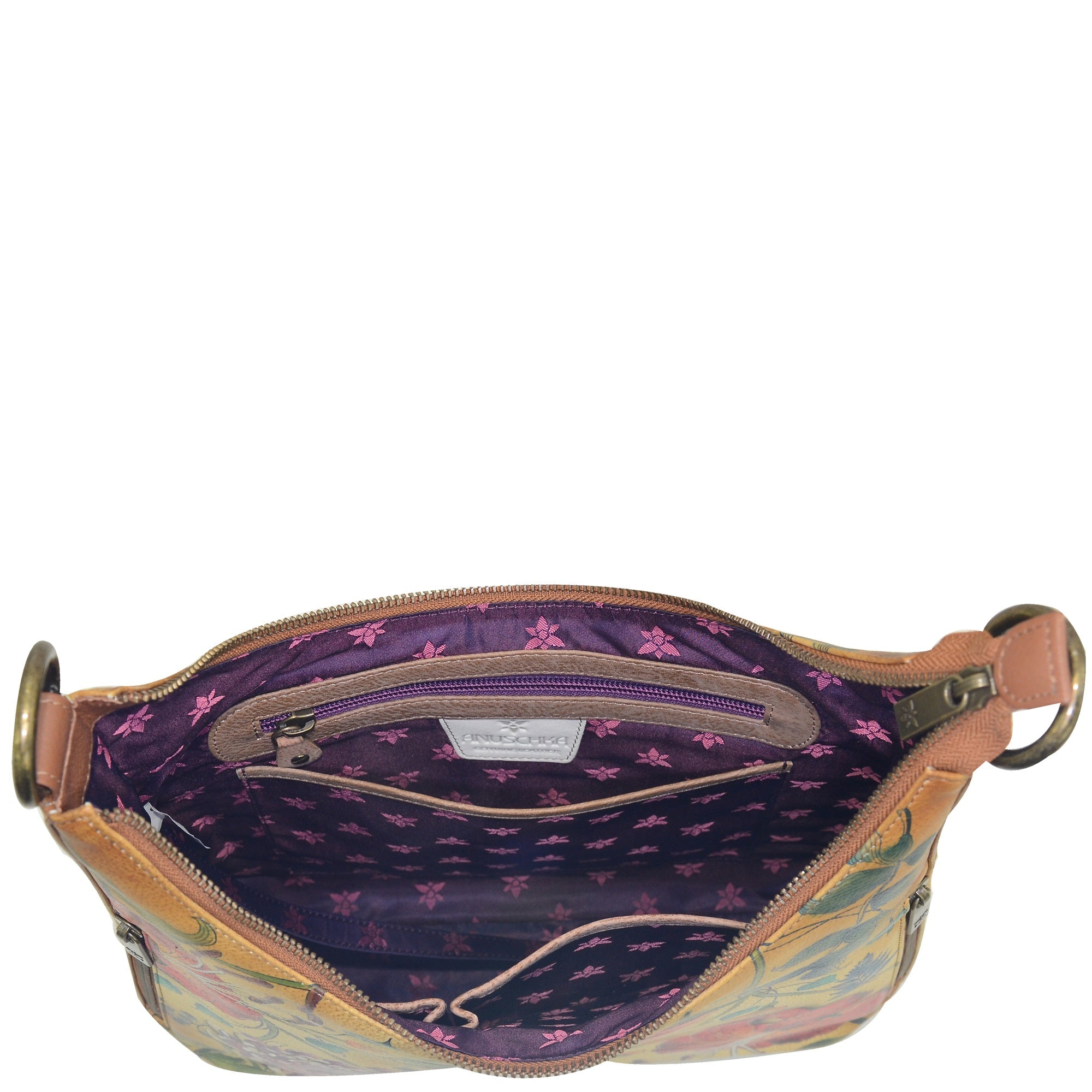Convertible Slim Hobo With Crossbody Strap - 662| Anuschka Leather India