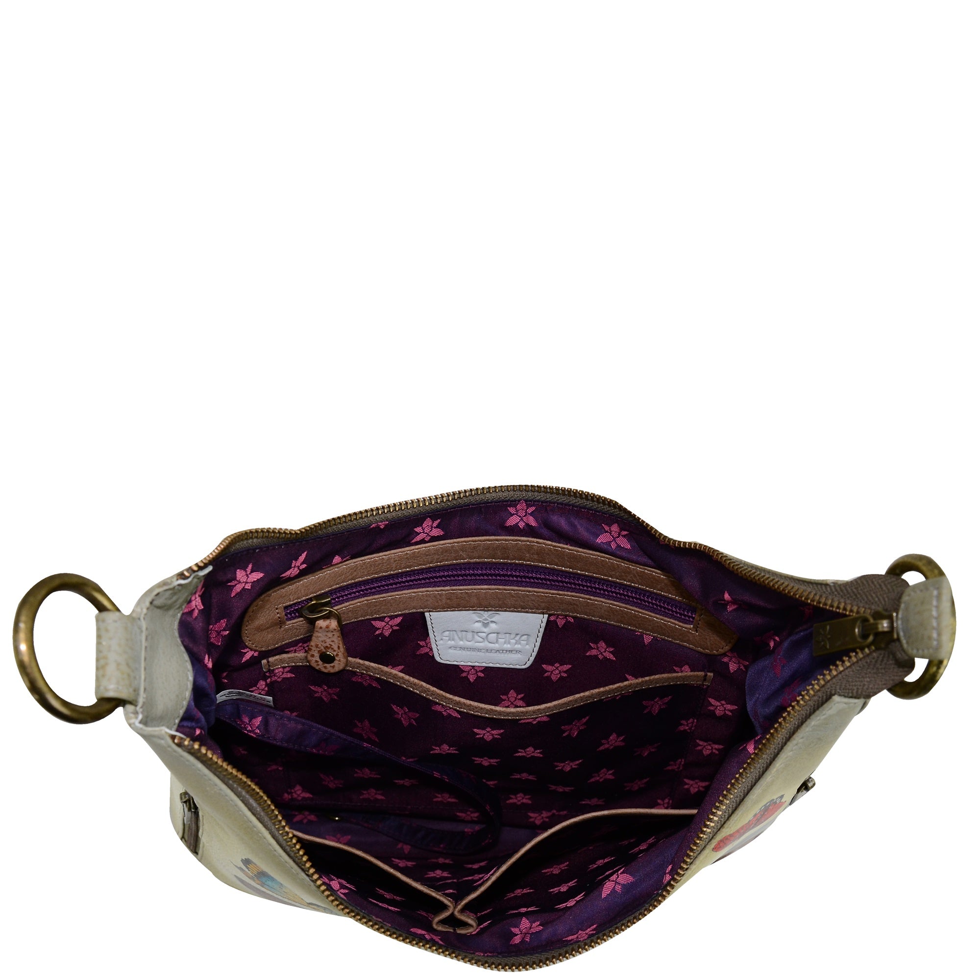 Convertible Slim Hobo With Crossbody Strap - 662| Anuschka Leather India