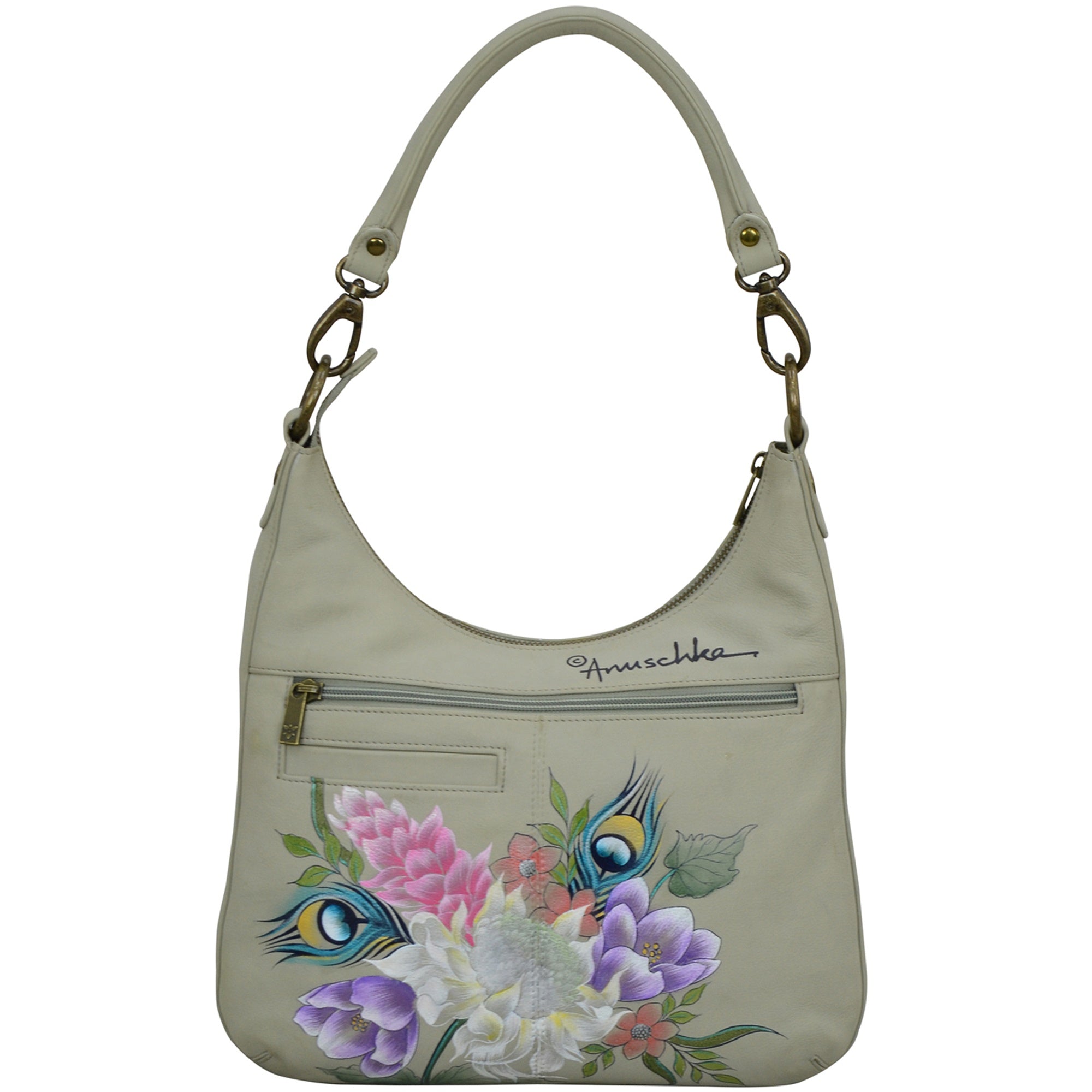 Convertible Slim Hobo With Crossbody Strap - 662| Anuschka Leather India