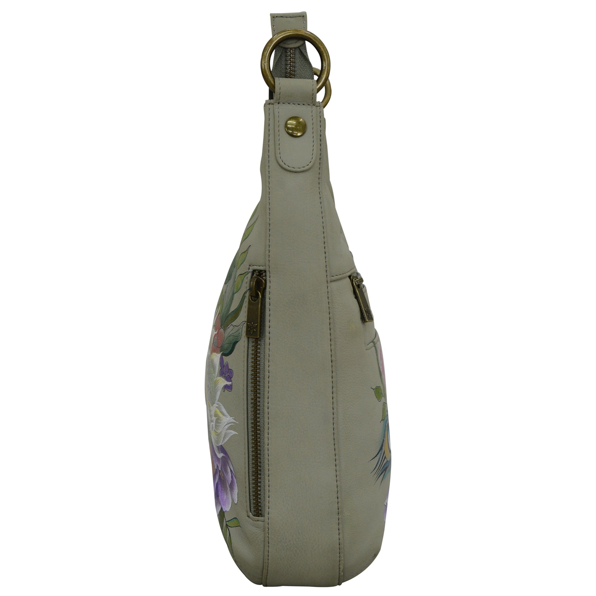 Convertible Slim Hobo With Crossbody Strap - 662| Anuschka Leather India