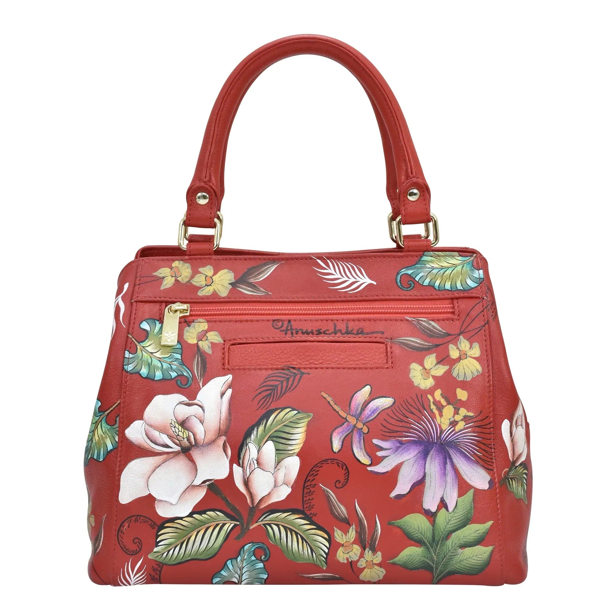 Crimson Garden Multi Compartment Satchel - 690