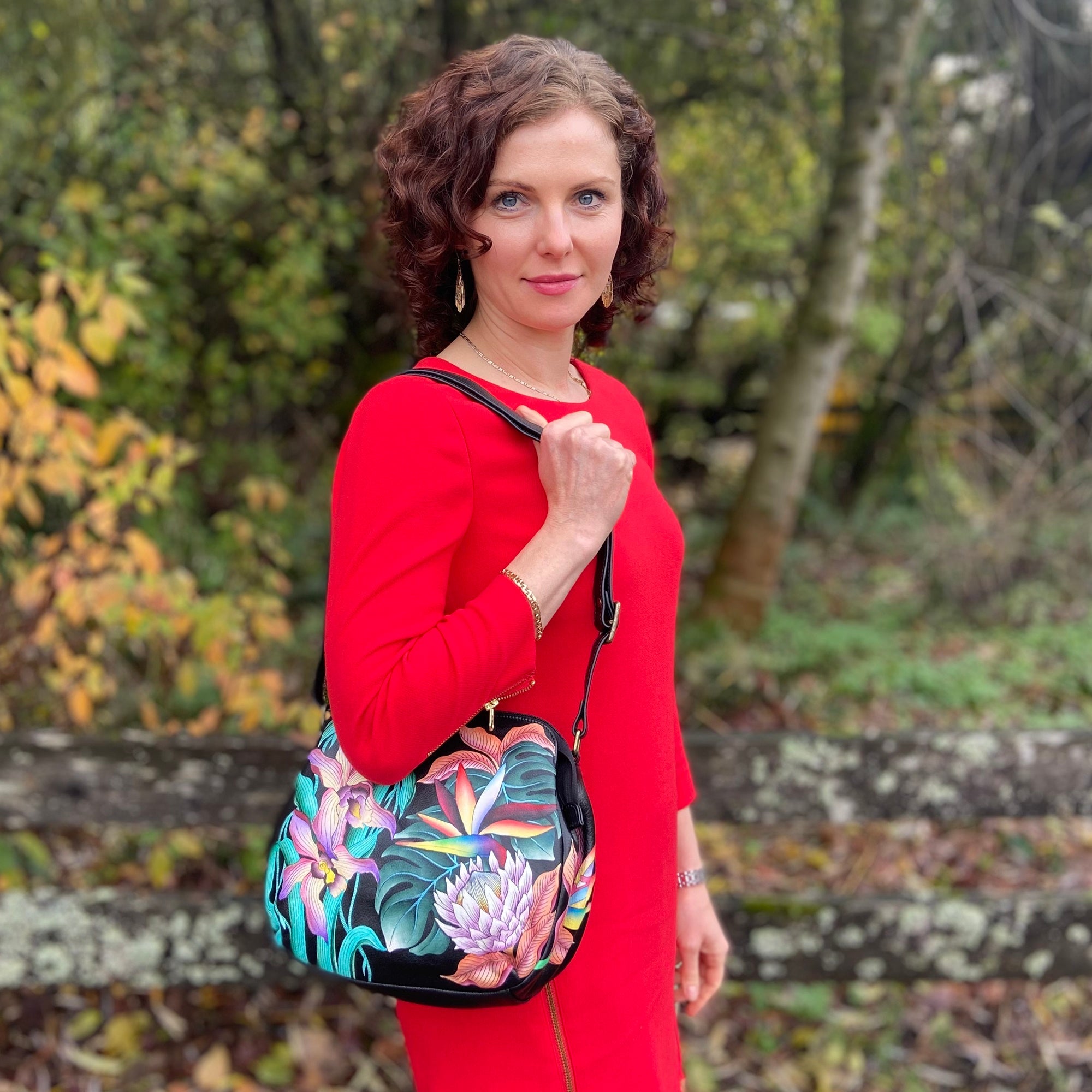 Multi Compartment Medium Bag - 691| Anuschka Leather India