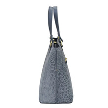 Load image into Gallery viewer, Anuschka Medium Tote - 693 with crocodile skin texture, gold-tone hardware, and an adjustable handle.
