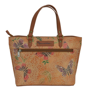 Tooled Butterfly Multi Medium Tote - 693