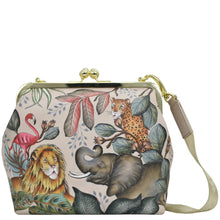 Load image into Gallery viewer, Anuschka Medium Frame Satchel with African Adventure painting

