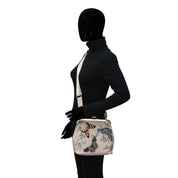Mannequin showcasing a Anuschka Medium Frame Crossbody - 700.