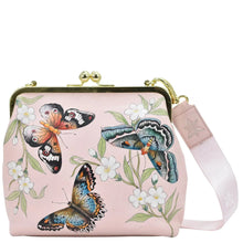 Load image into Gallery viewer, Anuschka Medium Frame Satchel with Butterfly Melody painting
