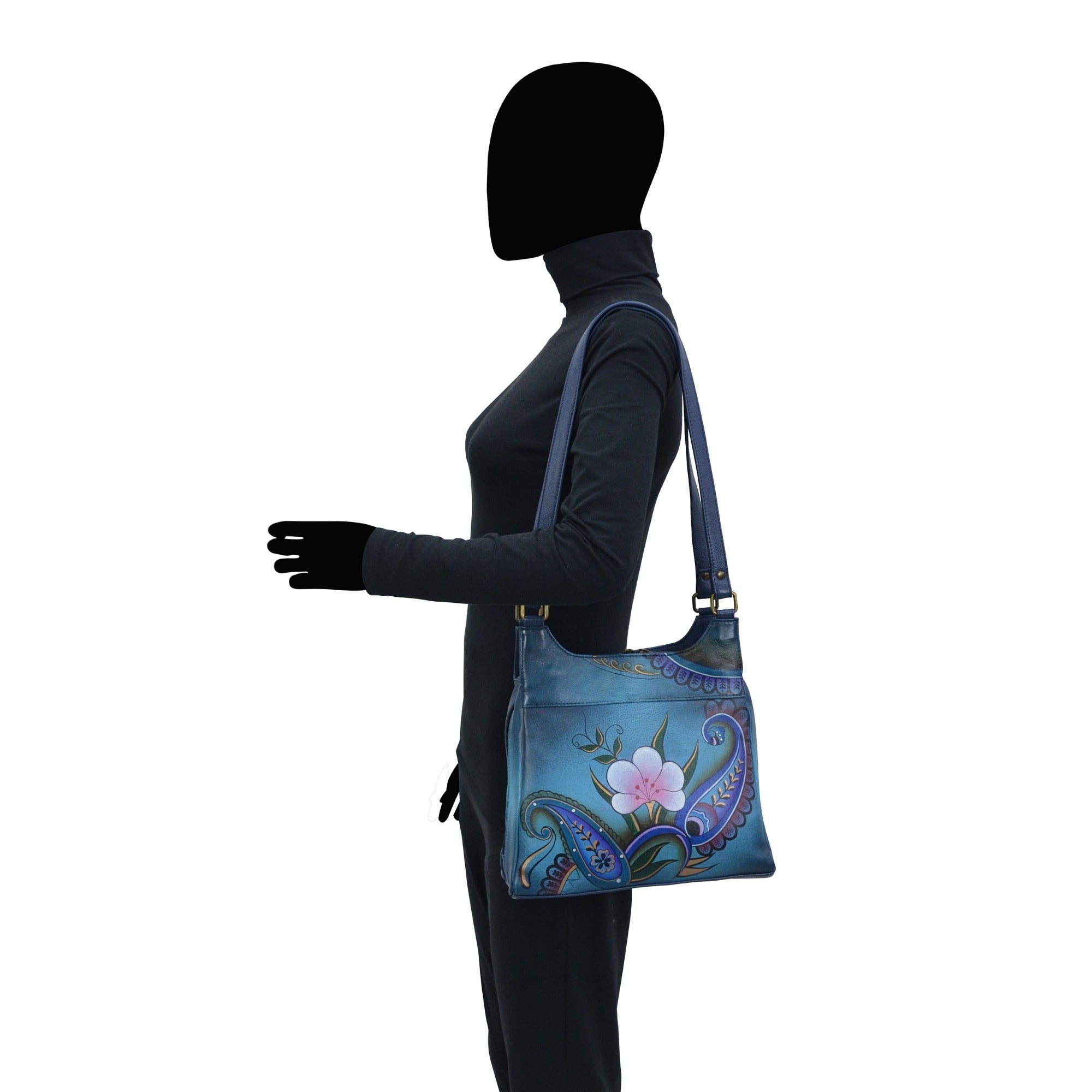 Triple Compartment Satchel - 7001| Anuschka Leather India