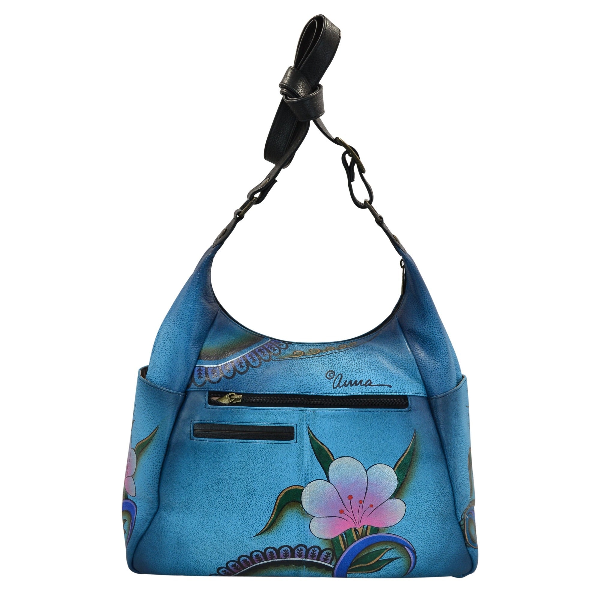 Large Multi Pocket Hobo - 8060| Anuschka Leather India