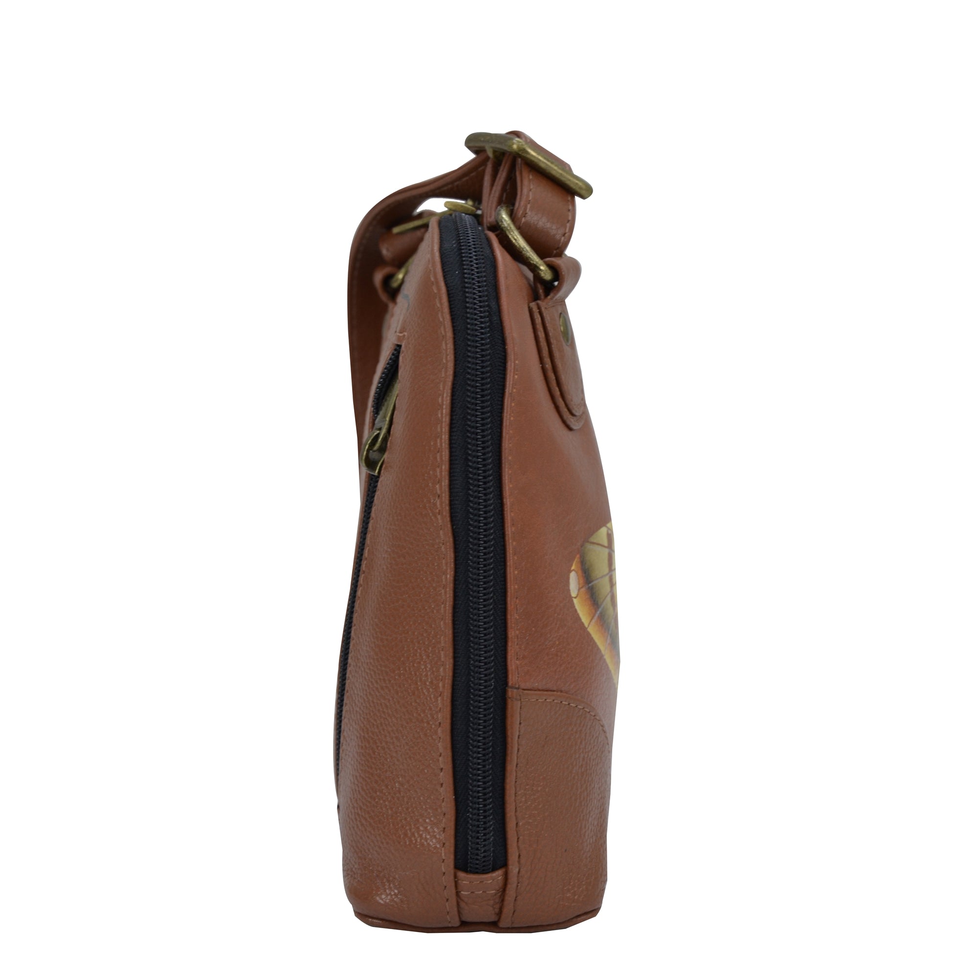 Small Multi Compartment Zip-Around Organizer - 8109| Anuschka Leather India