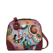 Retro Elephant Small Multi Compartment Zip-Around Organizer - 8109
