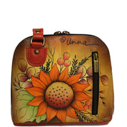 Small Multi Compartment Zip-Around Organizer - 8109| Anuschka Leather India