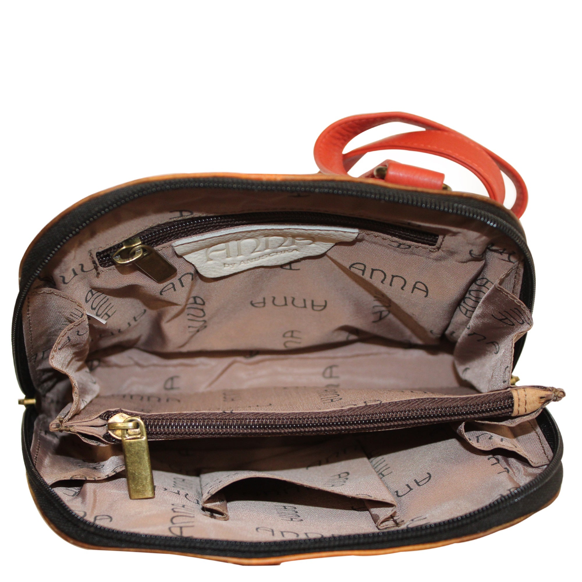 Small Multi Compartment Zip-Around Organizer - 8109| Anuschka Leather India