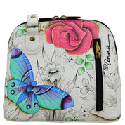Small Multi Compartment Zip-Around Organizer - 8109| Anuschka Leather India