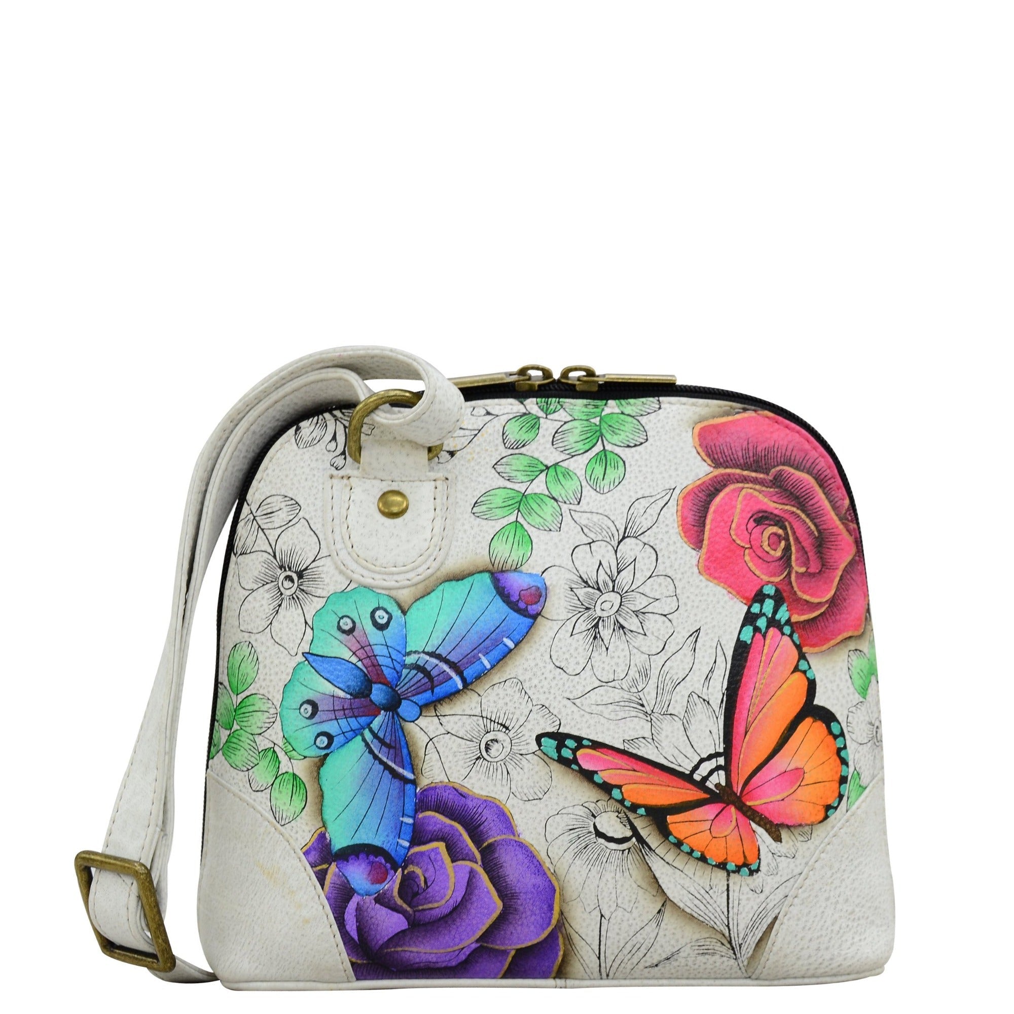 Floral Paradise Small Multi Compartment Zip-Around Organizer - 8109
