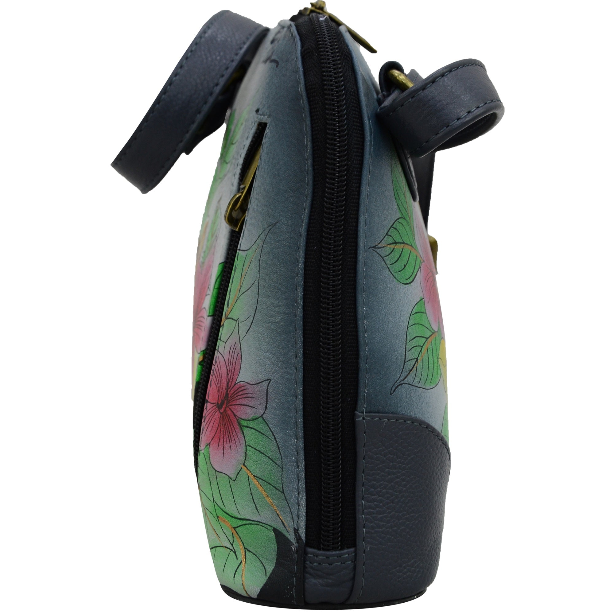 Small Multi Compartment Zip-Around Organizer - 8109| Anuschka Leather India