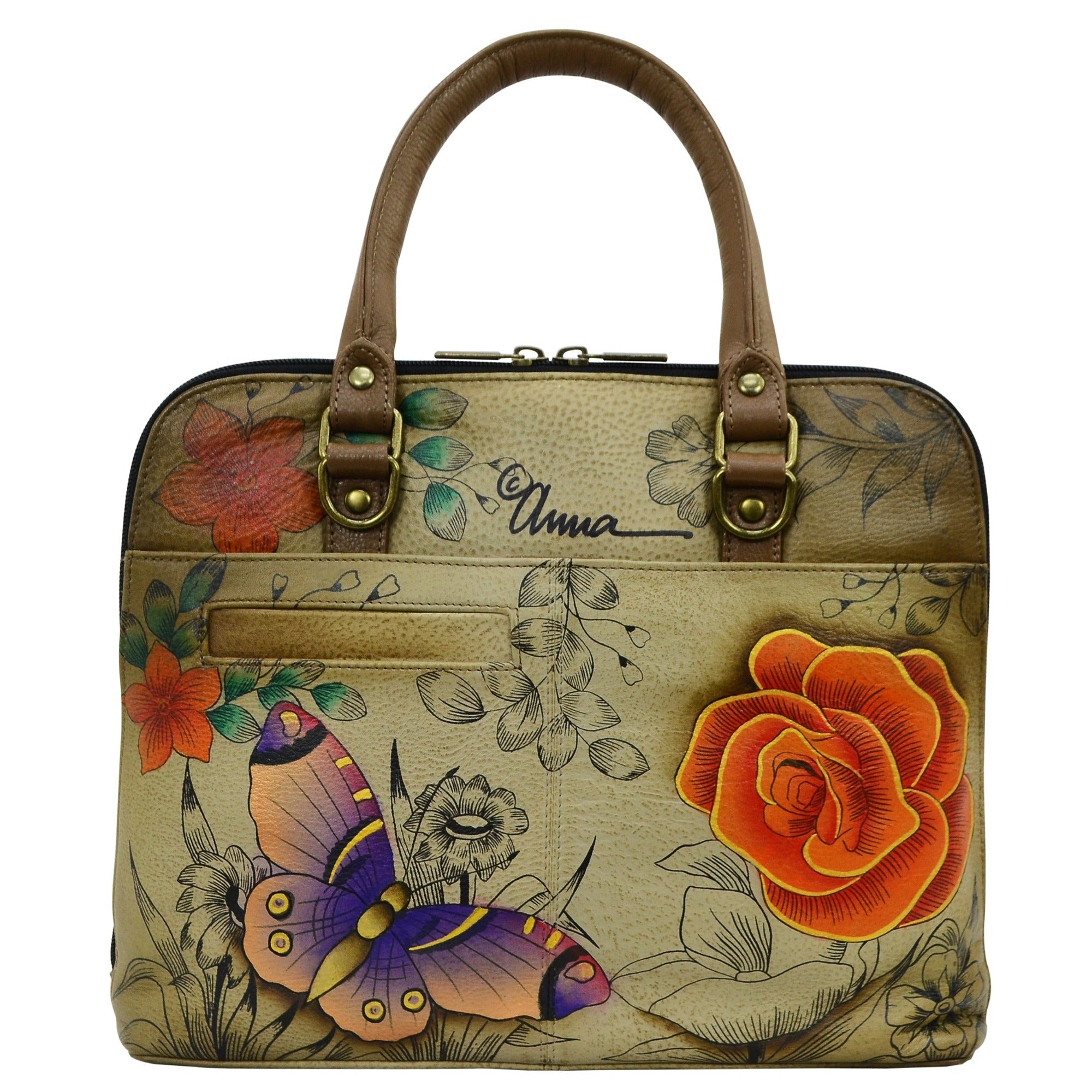 Slim Crossbody Satchel - 8308| Anuschka Leather India