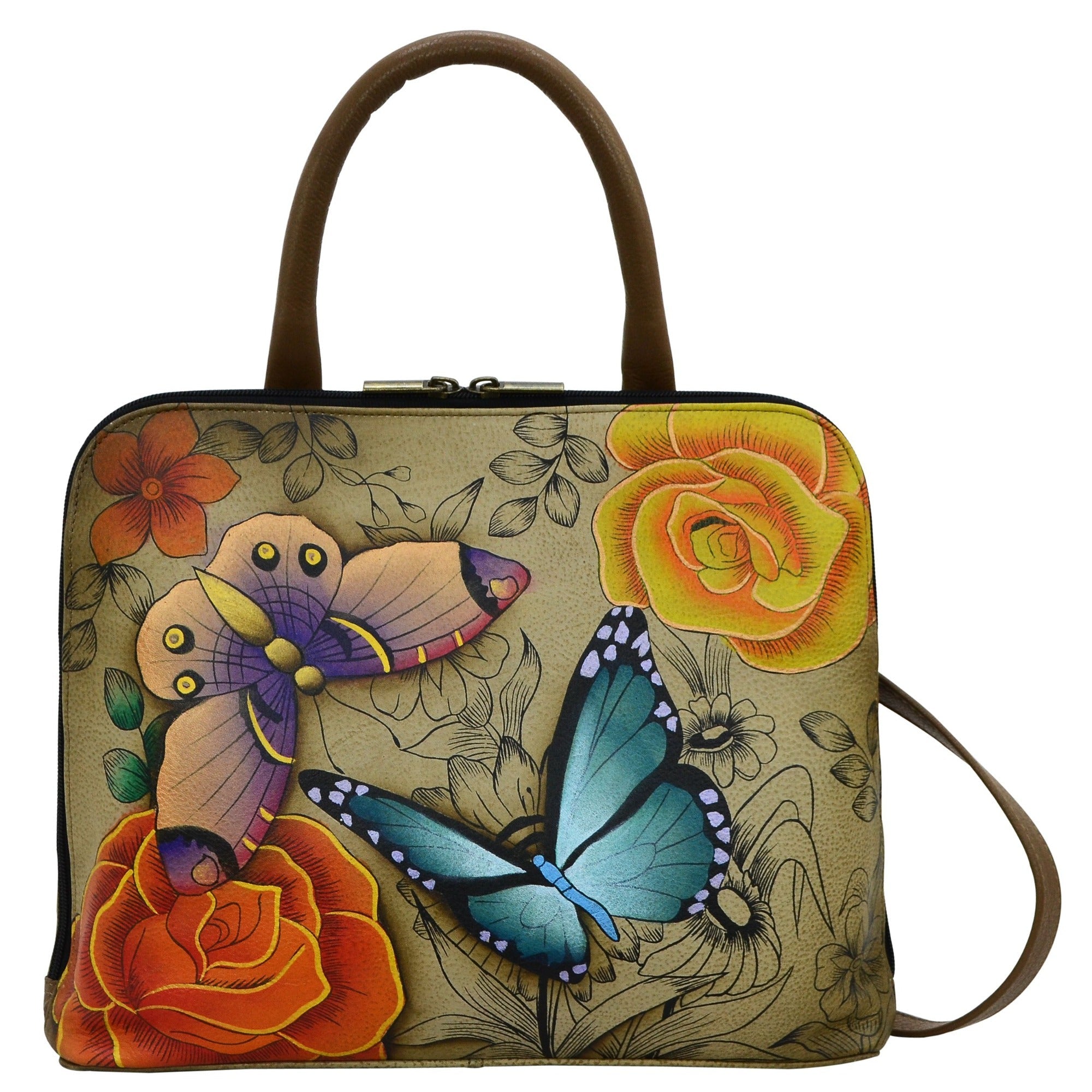 Slim Crossbody Satchel - 8308| Anuschka Leather India