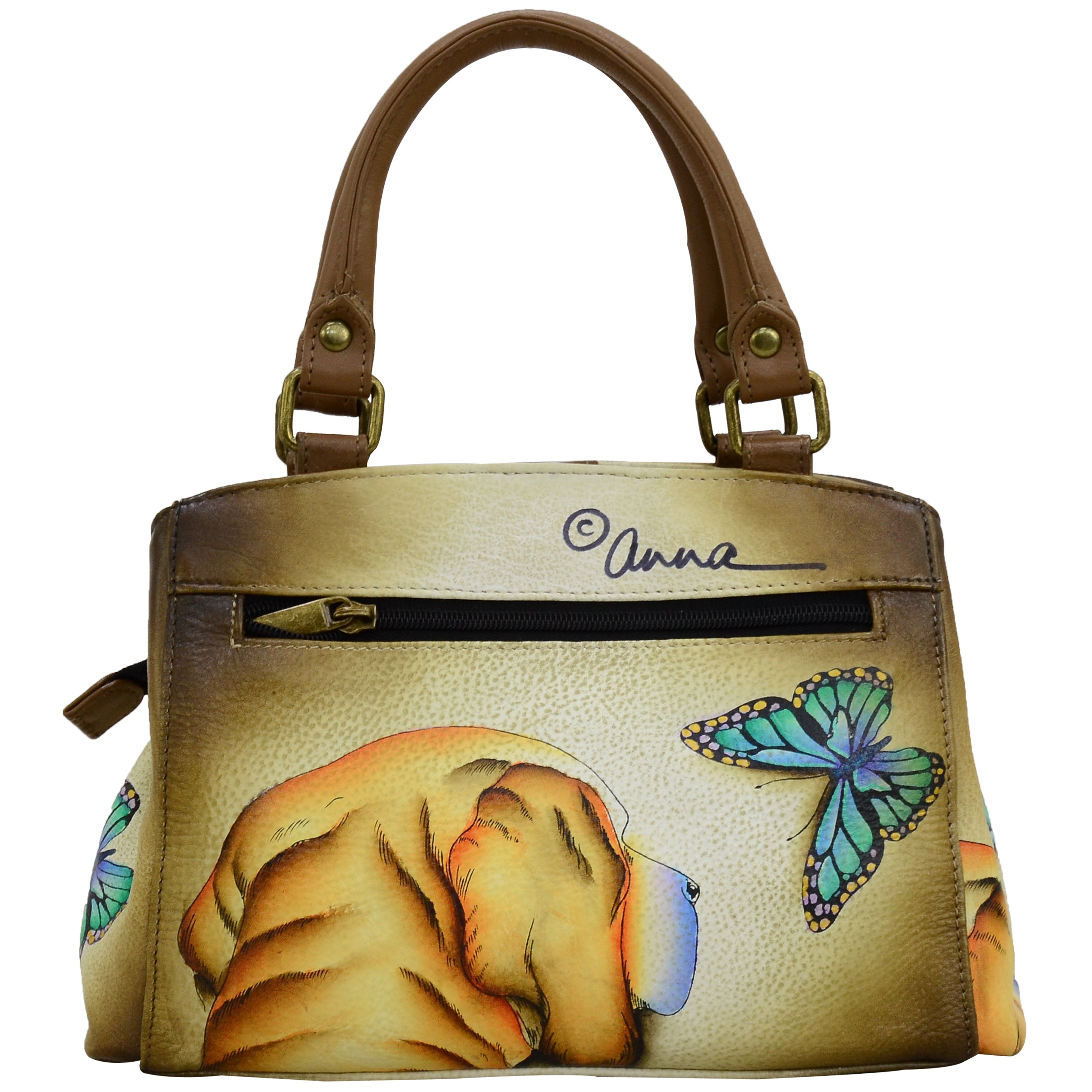 Small Multi compartment Satchel - 8325| Anuschka Leather India