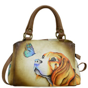 Small Multi compartment Satchel - 8325| Anuschka Leather India