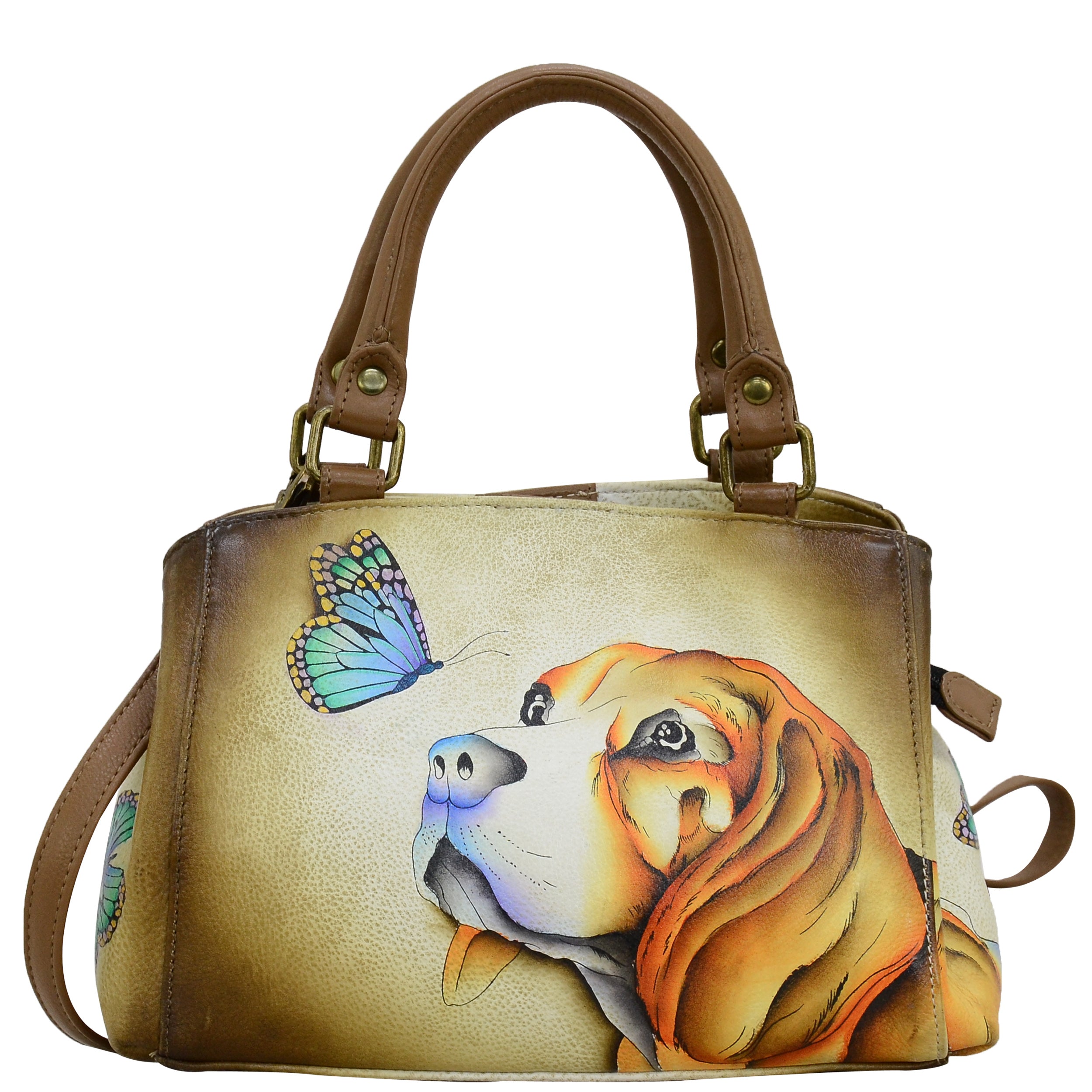 Small Multi compartment Satchel - 8325| Anuschka Leather India