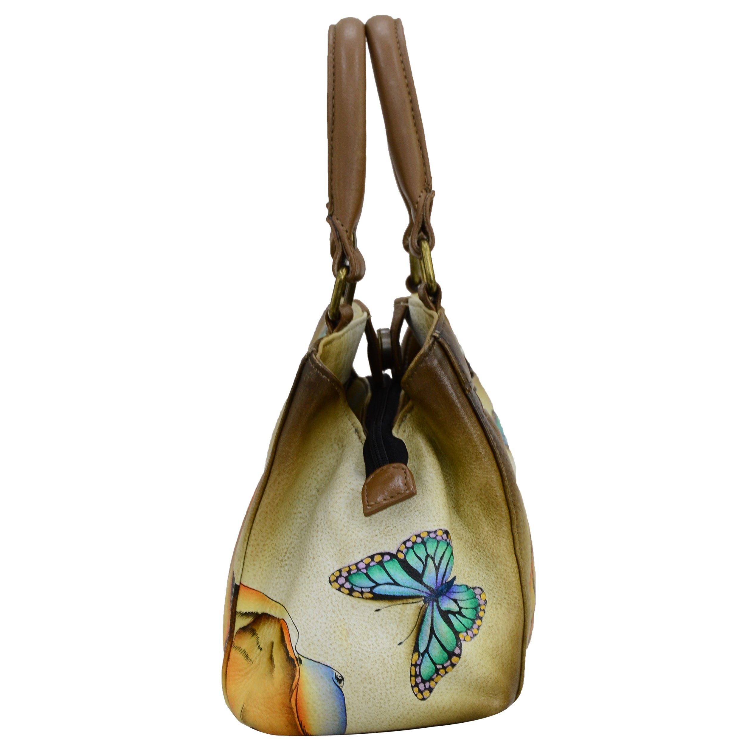 Small Multi compartment Satchel - 8325| Anuschka Leather India