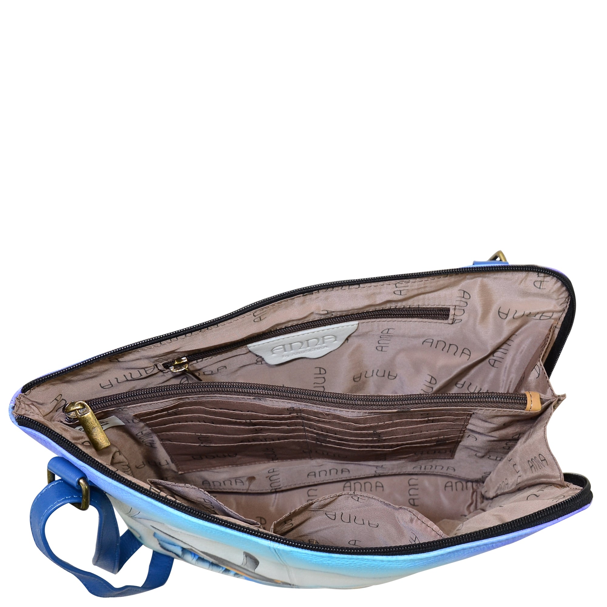 Two-Sided Zip Travel Organizer - 8338| Anuschka Leather India