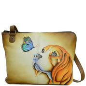 Two-Sided Zip Travel Organizer - 8338| Anuschka Leather India