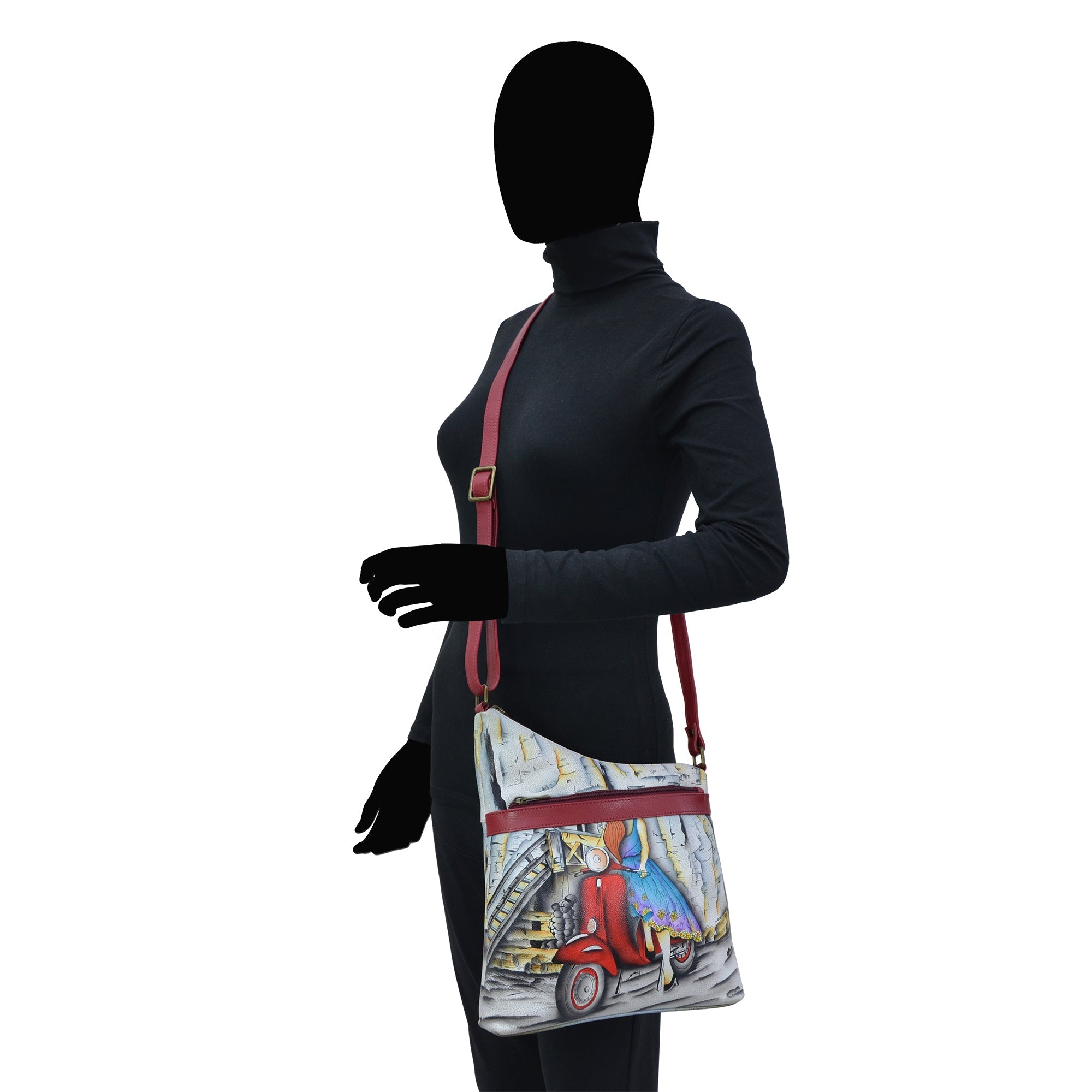 Assymetric Crossbody - 8354| Anuschka Leather India