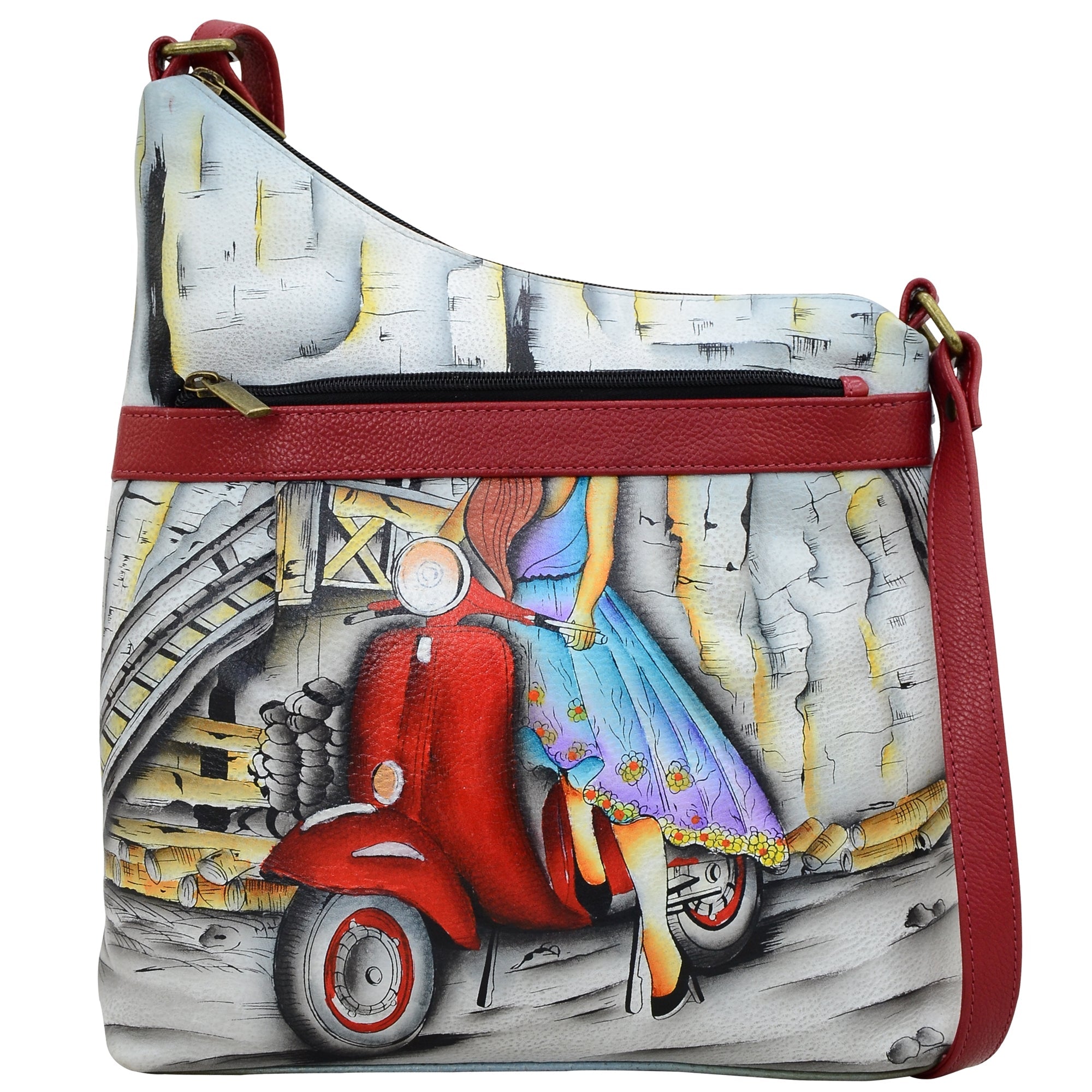 Assymetric Crossbody - 8354| Anuschka Leather India