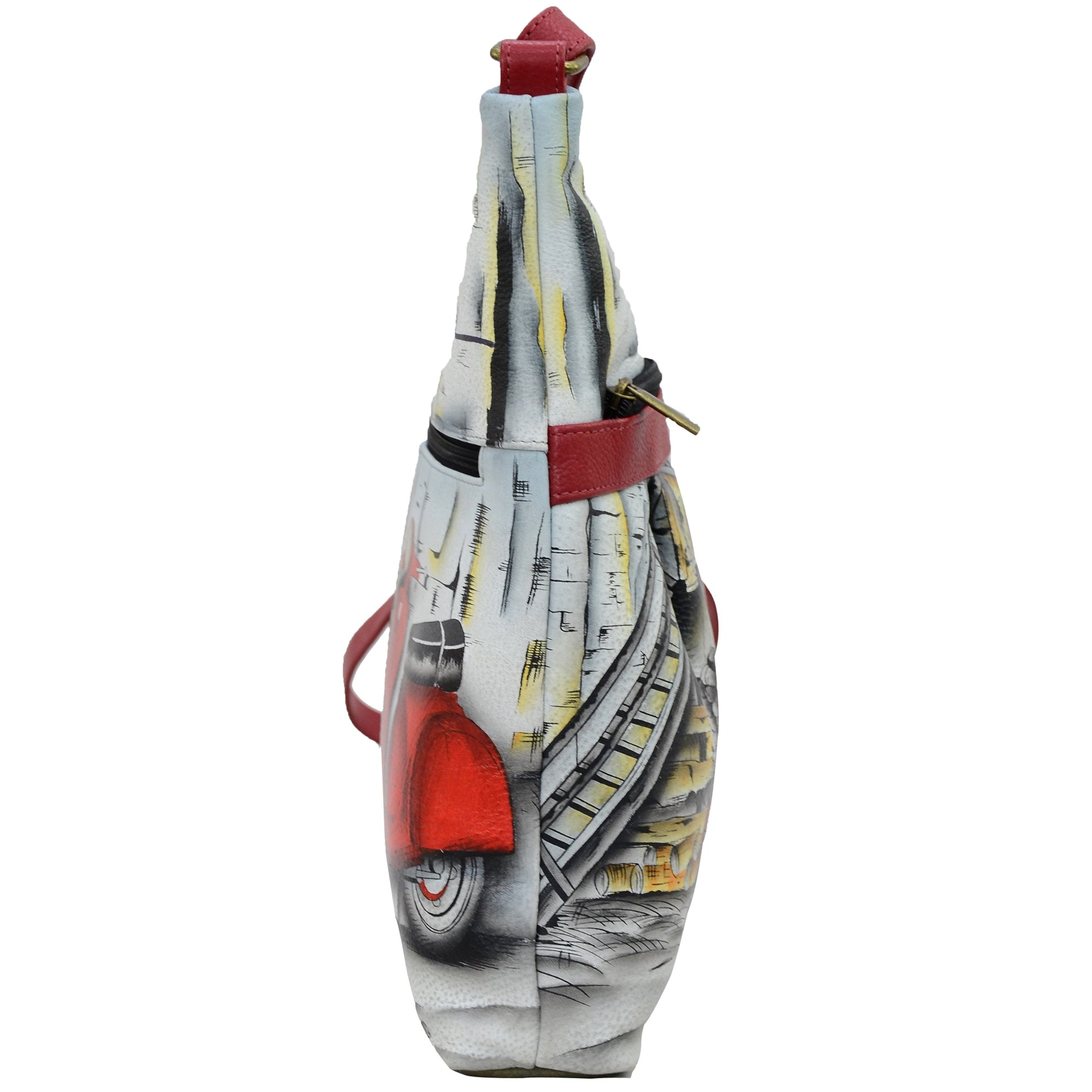 Assymetric Crossbody - 8354| Anuschka Leather India