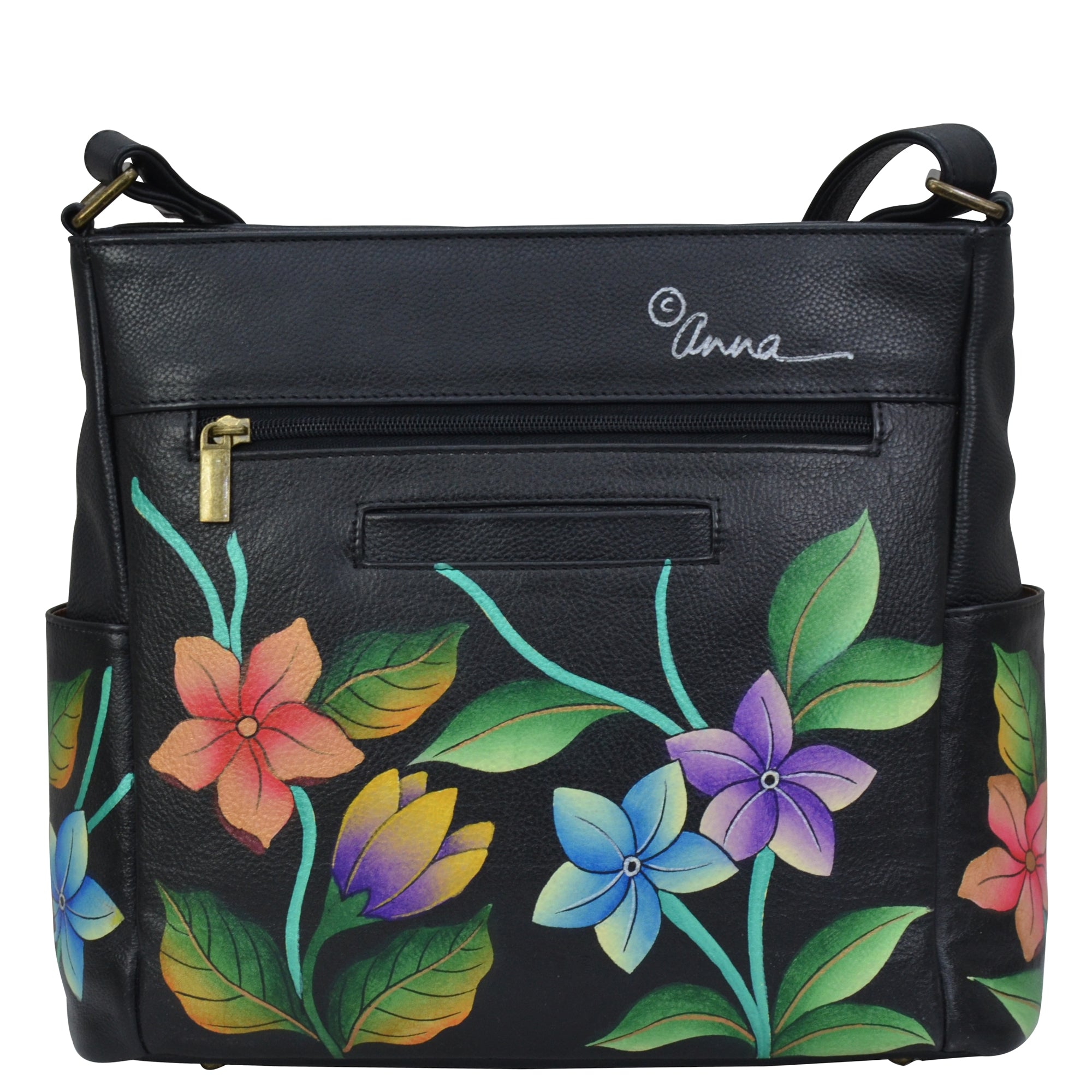 Crossbody with Side Pockets - 8356| Anuschka Leather India