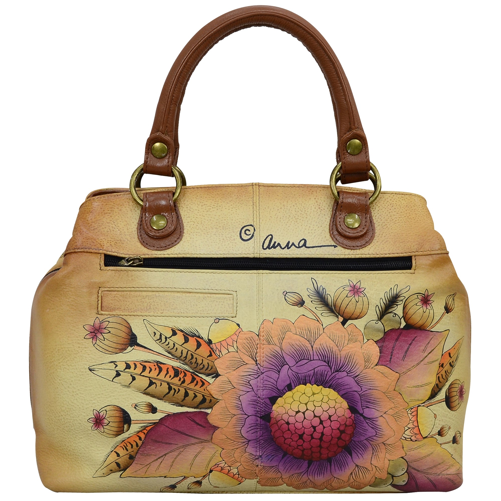 Multi Compartment Satchel - 8392| Anuschka Leather India