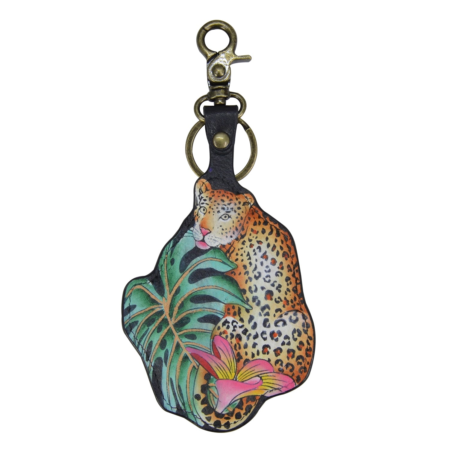 Painted Leather Bag Charm - K0032| Anuschka Leather India