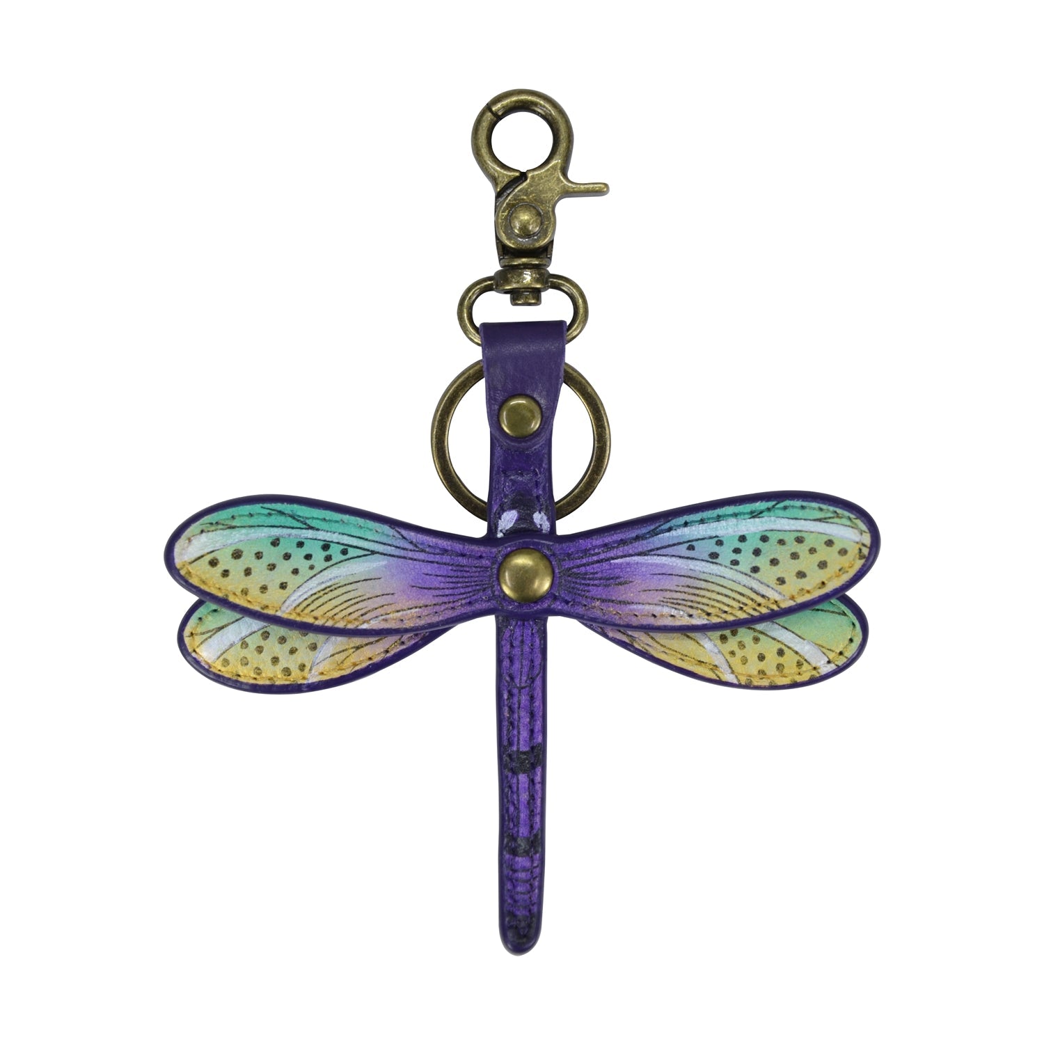 Painted Leather Bag Charm - K0034| Anuschka Leather India