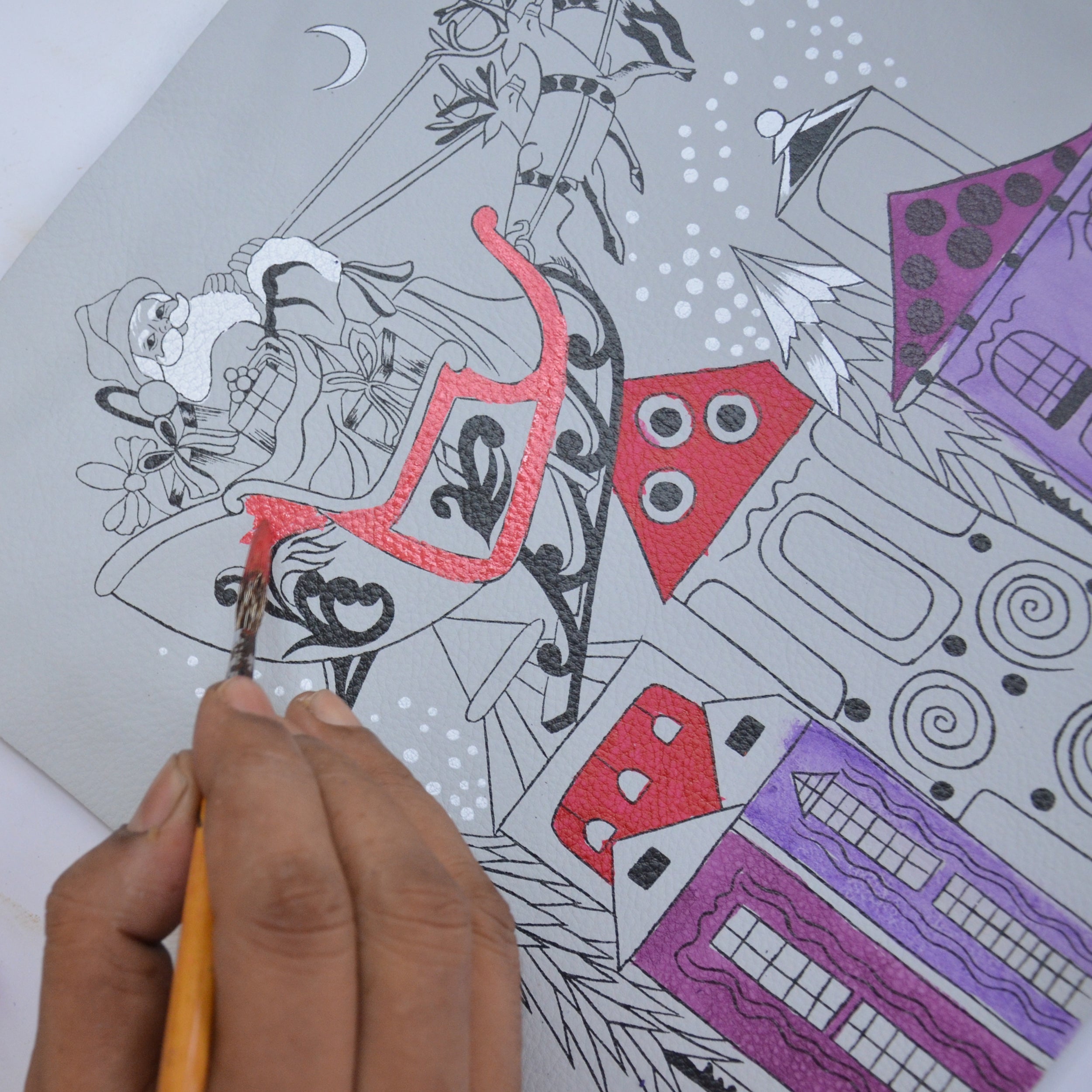 Two-Sided Zip Travel Organizer - 8338| Anuschka Leather India