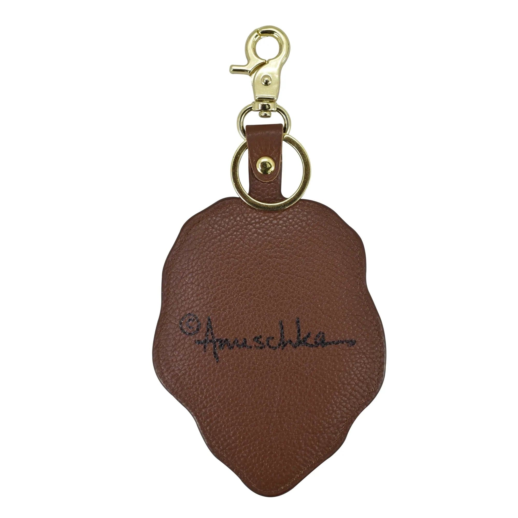 Anuschka Leather Bag Charm with African Adventure painting